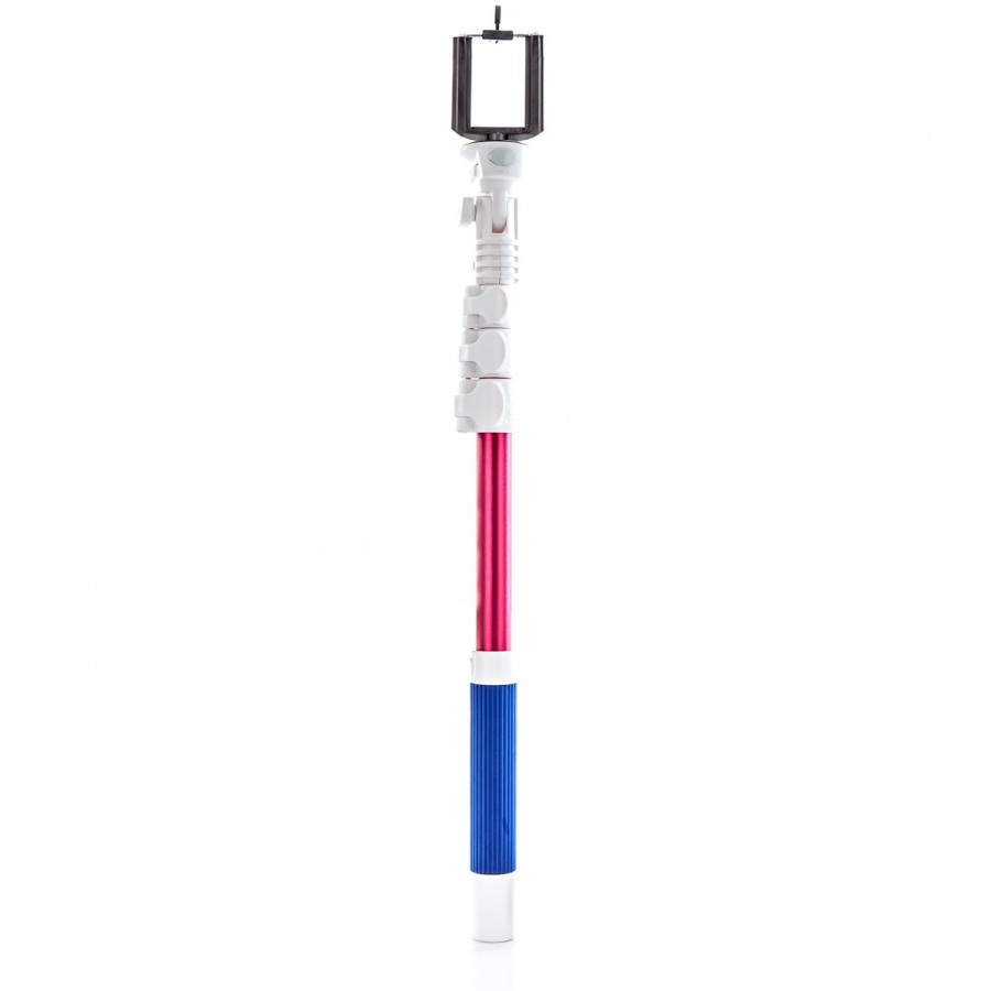 MadMan Selfie tyč MASTER BT 120 cm modro-ružová (monopod)